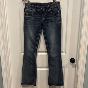 Miss Me Dark Blue Boot Cut Jeans